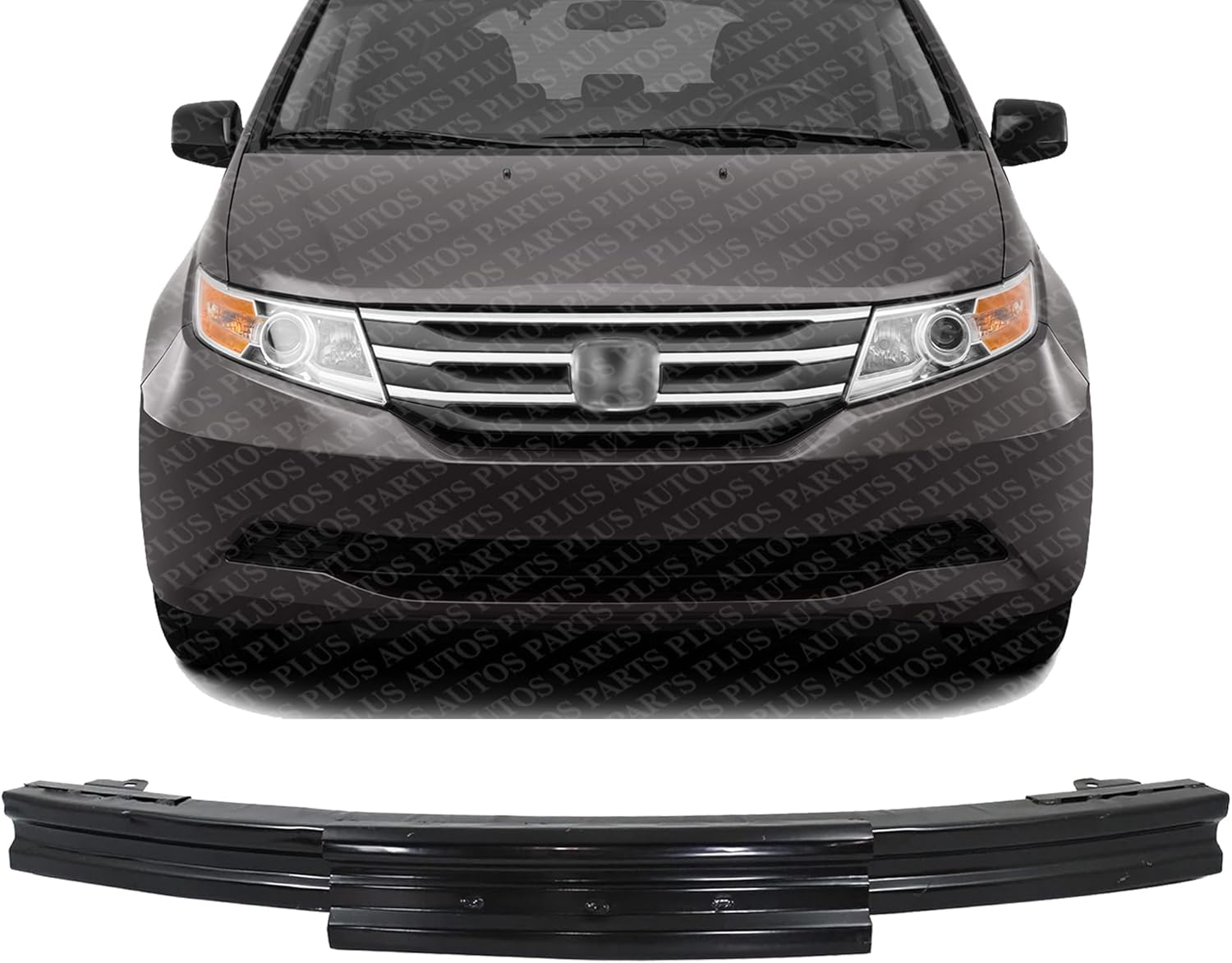 Front Bumper Reinforcement Steel Direct Replacement Compatible With 2011-2017 Honda Odyssey HO1006186 71130TK8A00ZZ