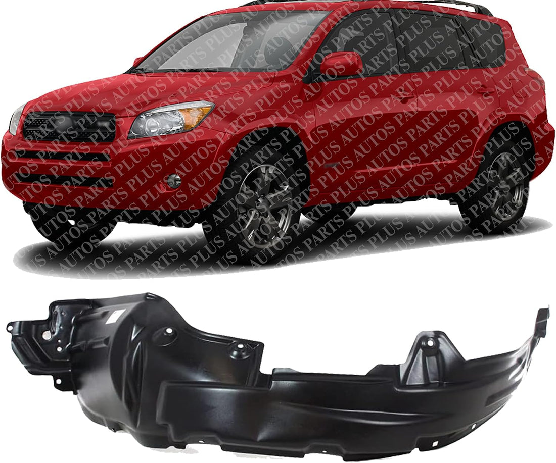 Front Fender Liner Left Driver Side Direct Replacement Compatible With 2006-2012 Toyota RAV4 TO1248143 5387642064