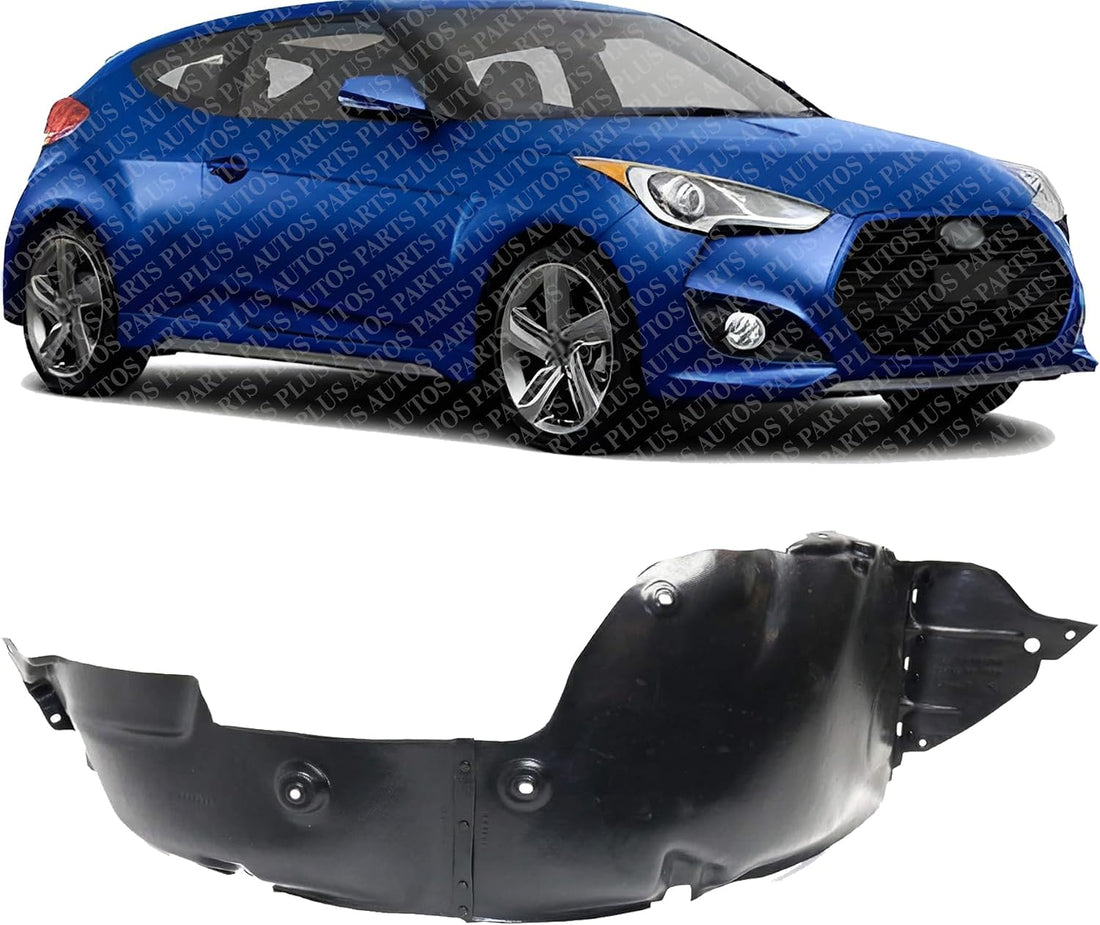 Front Fender Liner Right Passenger Side Direct Replacement Compatible With 2012-2013 Hyundai Veloster HY1249155 868122V000
