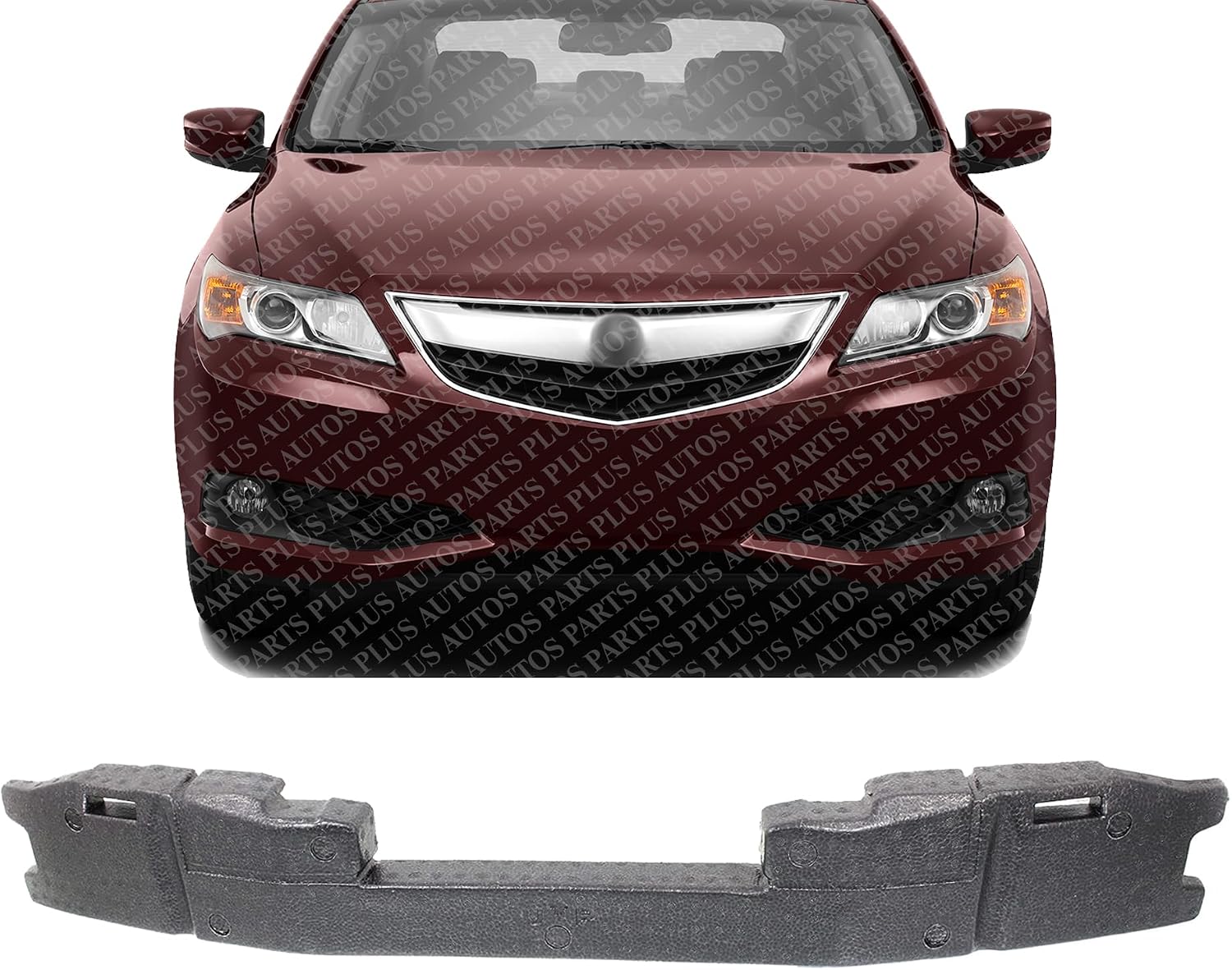 Front Bumper Absorber Plastic Direct Replacement Compatible With 2013-2015 Acura ILX AC1070123 71170TX6A00