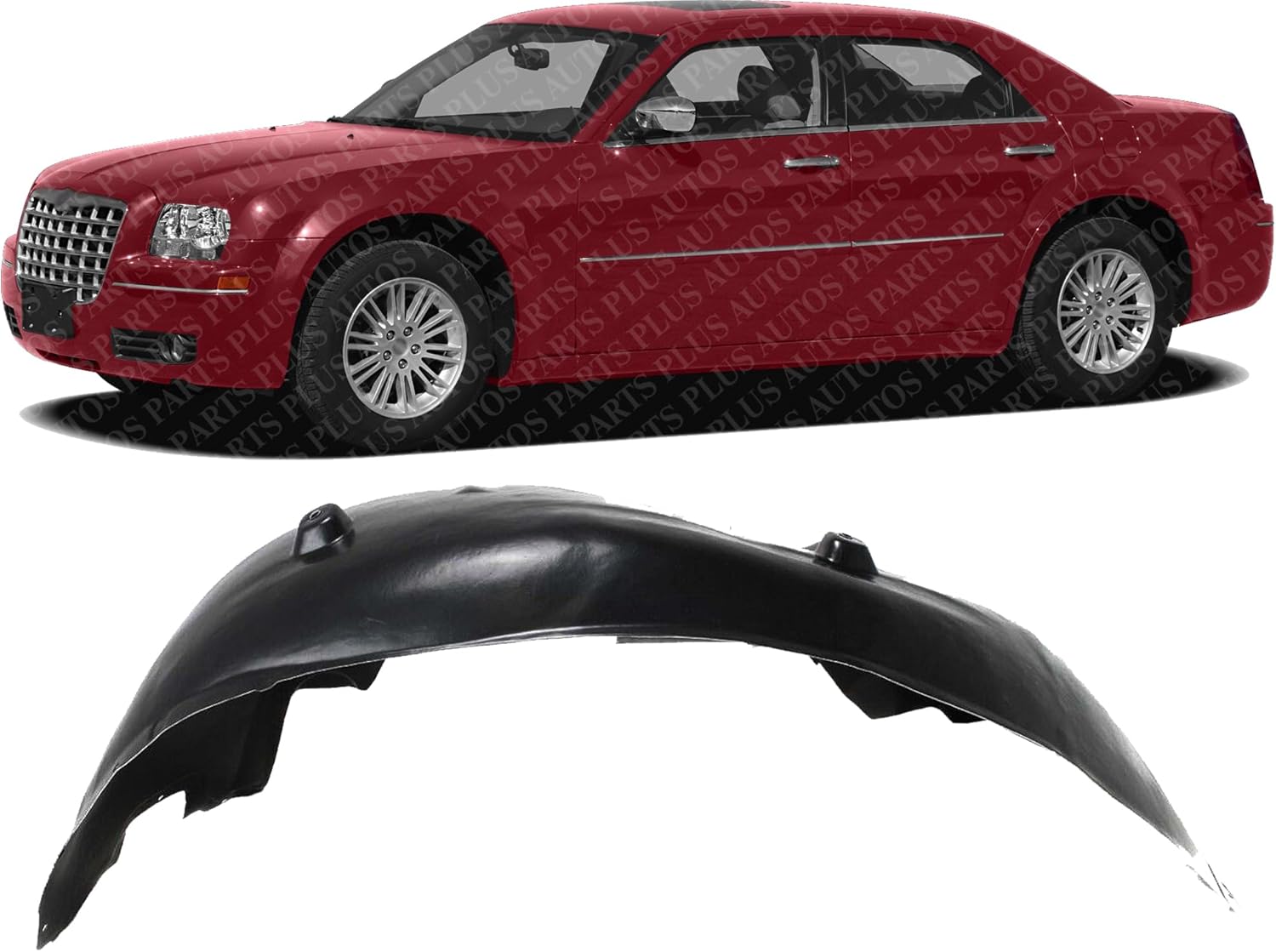 Front Fender Liner Left Driver Side Direct Replacement Compatible With 2005-2010 Chrysler 300/2006-2010 Dodge Charger / 2005-2008 Magnum CH1250128 5065503AD