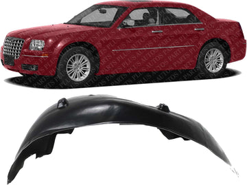 Front Fender Liner Left Driver Side Direct Replacement Compatible With 2005-2010 Chrysler 300/2006-2010 Dodge Charger / 2005-2008 Magnum CH1250128 5065503AD