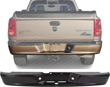 Step Bumper Face Bar Primed Steel Direct Replacement Compatible With 2006-2009 Mitsubishi Raider / 2005-2010 Dodge Dakota / 2011 Ram-Dakota CH1102362 55077652AB