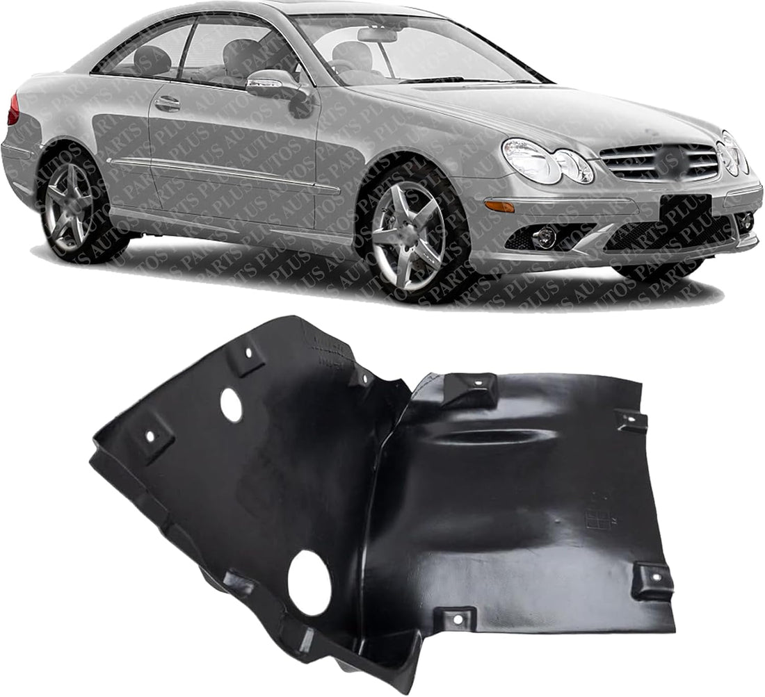 Front Lower Section Fender Liner Right Passenger Side Direct Replacement Compatible With 2006-2009 Mercedes Benz CLK-Class MB1249140 2098841422