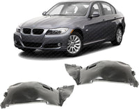 Set of 2 Front Fender Liner Left Driver & Right Passenger Side Direct Replacement Compatible with 2007-2013 BMW 3-Series BM1251120 BM1250120 51717154416 51717154415