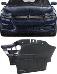 Front Engine Center Splash Shield Under Cover Plastic Direct Replacement Compatible with 2015-2023 Dodge Charger / 2017-2023 Challenger CH1228143 68214816AA-PFM