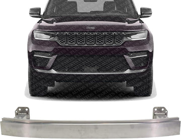 Front Bumper Reinforcement Aluminum Without Tow Hook Holes Direct Replacement Compatible With 2019-2023 Jeep Cherokee CH1006246 68285642AA