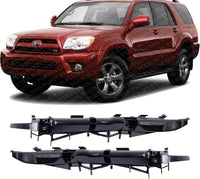 Set Of 2 Front Bumper Support Bracket Plastic Left Driver & Right Passenger Side Direct Replacement Compatible With 2006-2009 Toyota 4Runner TO1067163 TO1066163 5211535110 5211635100