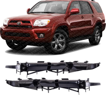 Set Of 2 Front Bumper Support Bracket Plastic Left Driver & Right Passenger Side Direct Replacement Compatible With 2006-2009 Toyota 4Runner TO1067163 TO1066163 5211535110 5211635100
