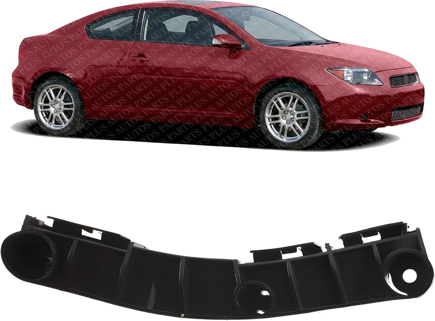 Front Bumper Bracket Right Passenger Side Direct Replacement Compatible with 2005-2010 Scion tC SC1043100 5211521020