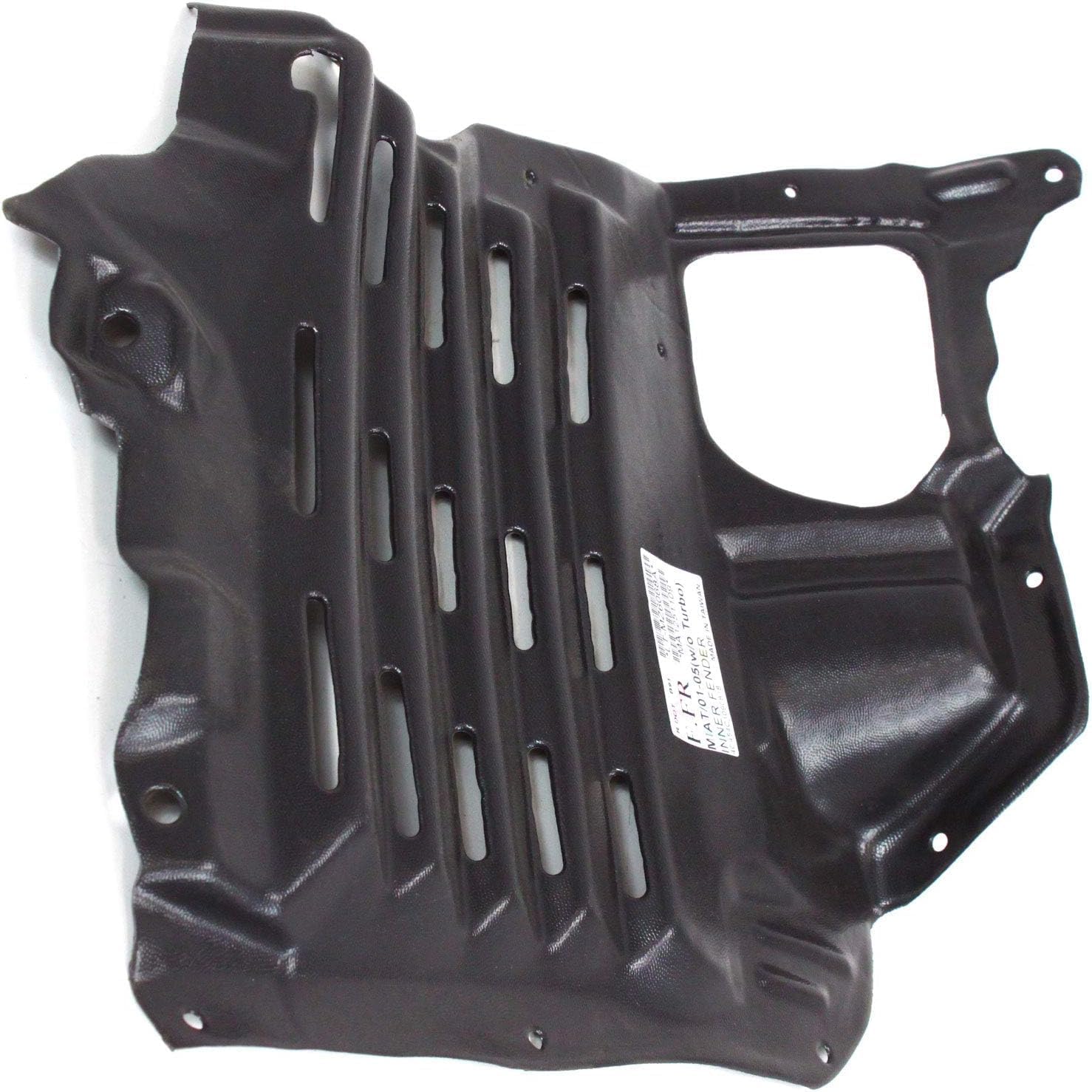 Front Section Fender Liner Right Passenger Side Direct Replacement Compatible With 2001-2005 Mazda Miata MA1251109 N06756132