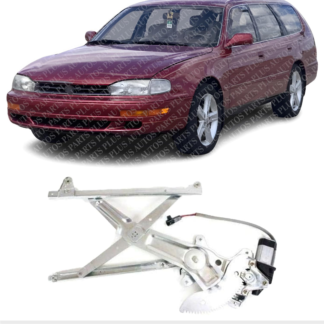 Front Power Window Regulator with Moter Right Passenger Side Direct Replacement Compatible with 1987-2001 Toyota Camry 69801AA020-PFM 6980133010-PFM