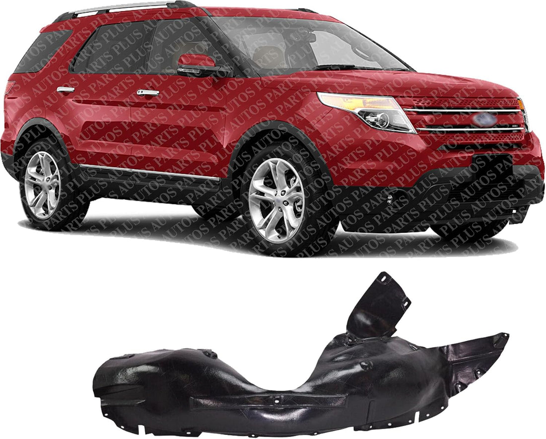 AUTOS PARTS PLUS Front Fender Liner Plastic Right Passenger Side Direct Replacement Compatible With 2011-2015 Ford Explorer / 2013-2015 Police Interceptor Utility FO1249149 BB5Z16102D