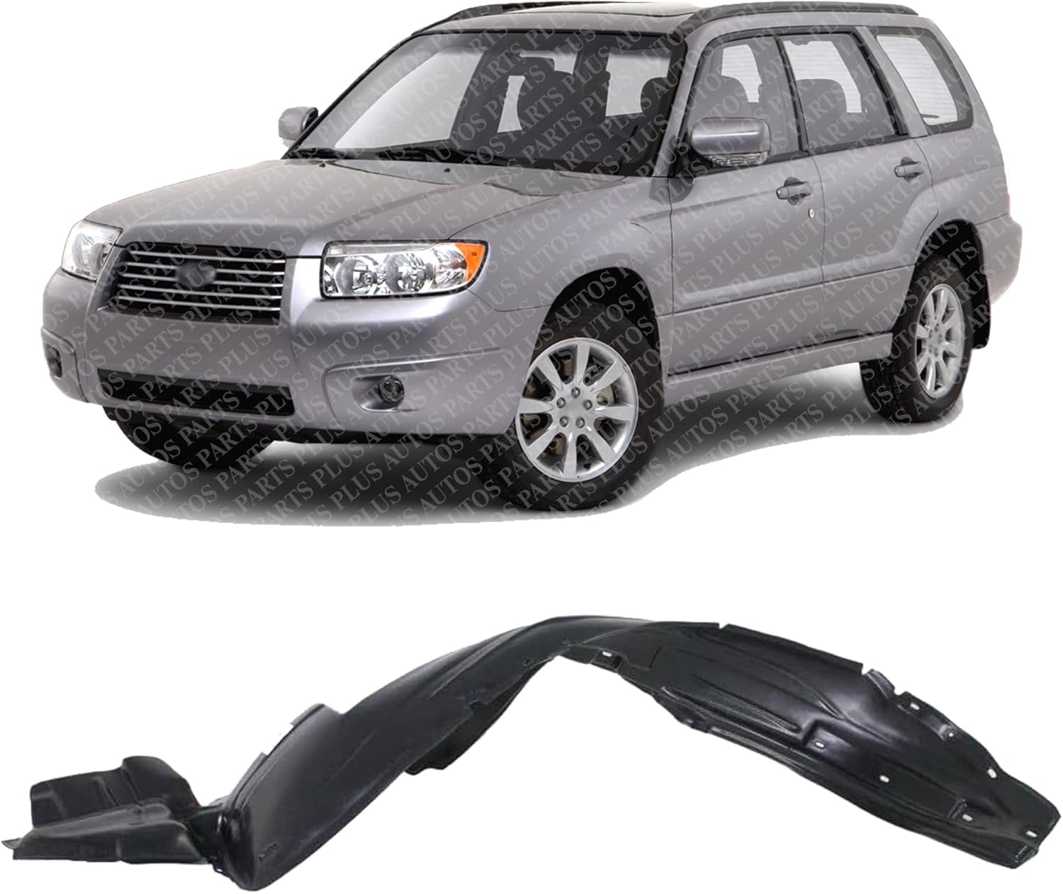 Front Fender Liner Left Driver Side Direct Replacement Compatible with 2003-2006 Subaru Forester SU1248108 59110SA012