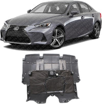 Front Engine Splash Shield Under Cover Plastic Direct Replacement Compatible with 2016-2017 Lexus IS350 / IS300 / IS350 LX1228151 5141053170-PFM