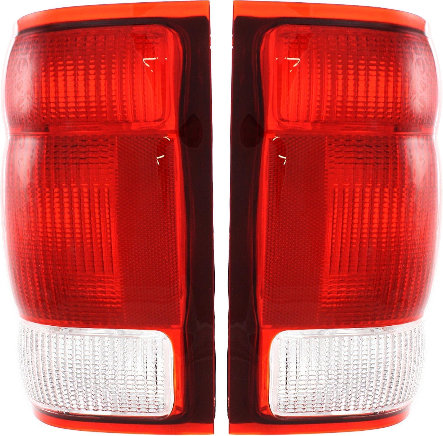 Set Of 2 Tail Light Lens And Housing Right Passenger & Left Driver Side Direct Replacement Compatible With 2000 Ford Ranger FO2801149 FO2800149 YL5Z13404AA YL5Z13405AA
