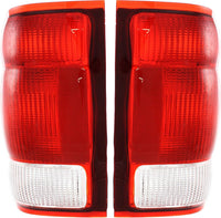 Set Of 2 Tail Light Lens And Housing Right Passenger & Left Driver Side Direct Replacement Compatible With 2000 Ford Ranger FO2801149 FO2800149 YL5Z13404AA YL5Z13405AA