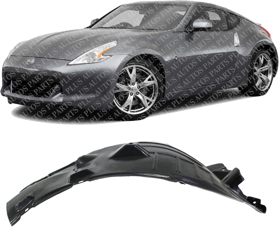 Front Fender Liner Rear Section Left Driver Side Direct Replacement Compatible With 2009-2020 Nissan 370Z NI1248122 638431EA0A