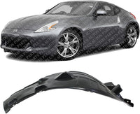 Front Fender Liner Rear Section Left Driver Side Direct Replacement Compatible With 2009-2020 Nissan 370Z NI1248122 638431EA0A