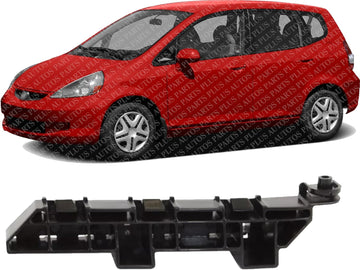 Front Bumper Bracket Left Driver Side Direct Replacement Compatible With 2007-2008 Honda Fit HO1042110 71198SLNA01