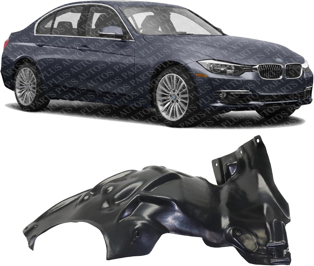Front Fender Liner Rear Section Plastic Right Passenger Side Direct Replacement Compatible With 2013-2019 BMW 3-Series BM1249148 51717356822-PFM