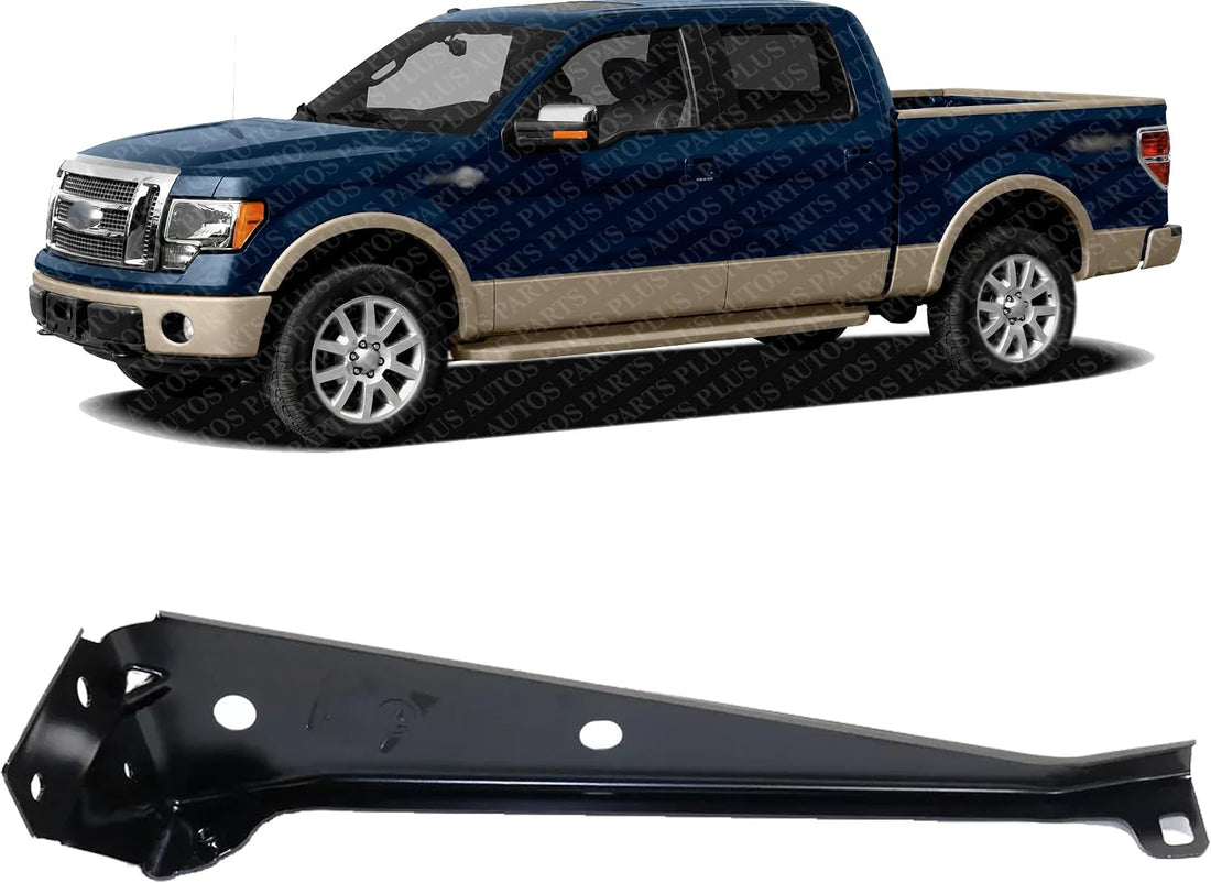 Front Grille Bracket Steel Left Driver Side Direct Replacement Compatible With 2009-2014 Ford F-150 FO1207124 9L3Z8182B