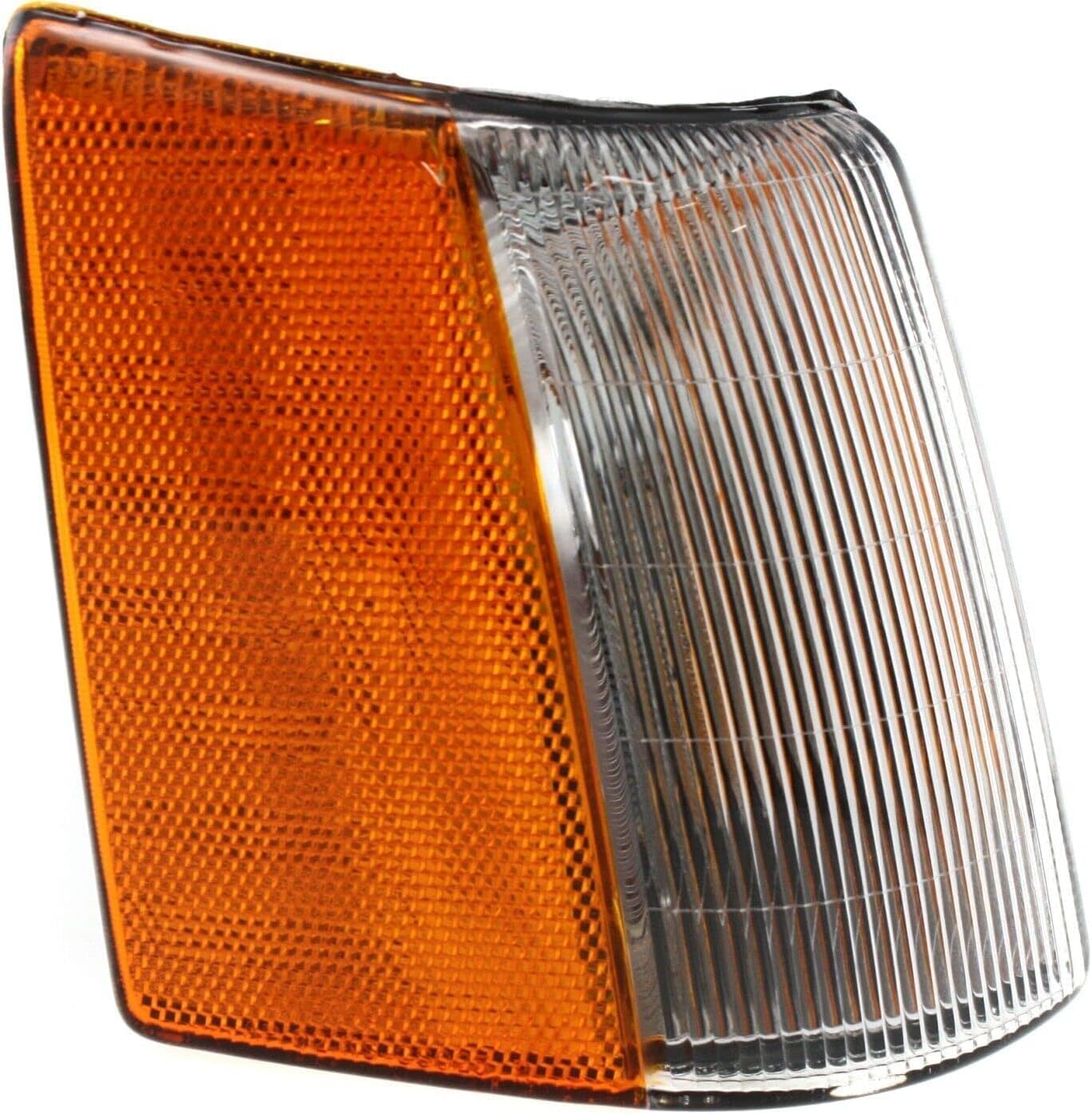 Front Headlights Assembly + Corners & Signal Lamps Lens And Housing Right Passenger & Left Driver Side Direct Replacement Compatible With Jeep Grand Cherokee 1993-1996 CH2520120