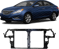 Front Radiator Support Plastic With Steel Direct Replacement Compatible With 2011-2014 Hyundai Sonata HY1225164 641013Q200