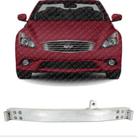 Front Bumper Reinforcement Aluminum Direct Replacement Compatible With 2008-2013 Infiniti G37 / 2014-2015 Q60 IN1006149 62030JL00A