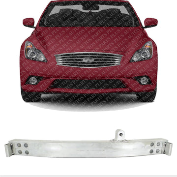 Front Bumper Reinforcement Aluminum Direct Replacement Compatible With 2008-2013 Infiniti G37 / 2014-2015 Q60 IN1006149 62030JL00A