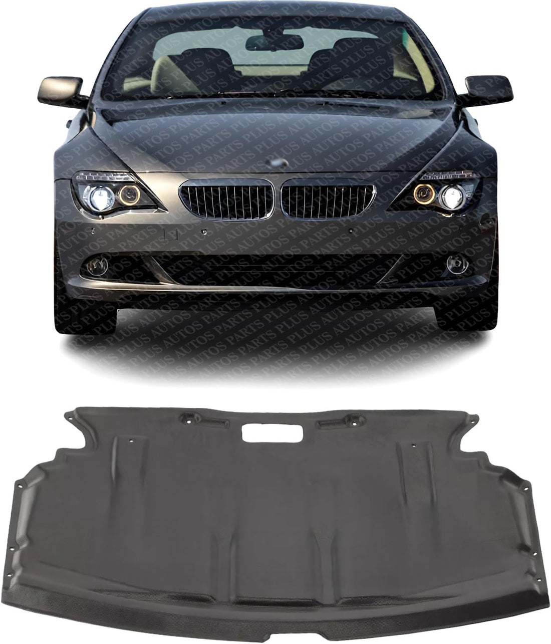 Front Engine Center Splash Shield Under Cover Direct Replacement Compatible with 2004-2010 BMW 6 Series BM1228123 51757009723