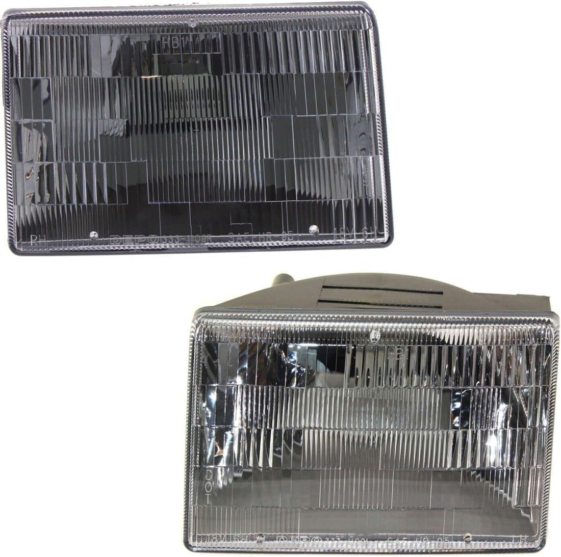 Front Headlights Assembly Right Passenger & Left Driver Side Direct Replacement Compatible With Jeep Grand Cherokee 1993-1998 CH2502104 CH2503104 55155127 55055119AB 55155126