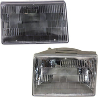 Front Headlights Assembly Right Passenger & Left Driver Side Direct Replacement Compatible With Jeep Grand Cherokee 1993-1998 CH2502104 CH2503104 55155127 55055119AB 55155126