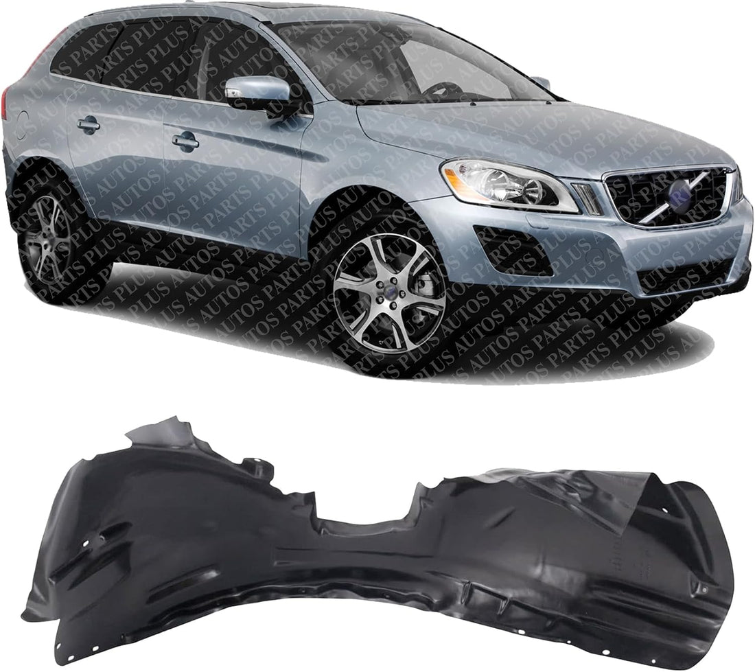 Front Fender Liner Right Passenger Side Direct Replacement Compatible With 2010-2017 Volvo XC60 VO1249114 314078254