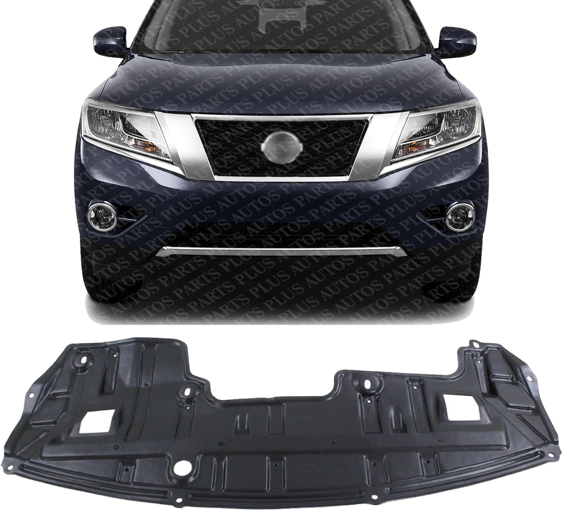 Front Engine Splash Shield Under Cover Direct Replacement Compatible with 2013-2014 Nissan Pathfinder / 2014 Infiniti QX60 NI1228147 758923JA0B