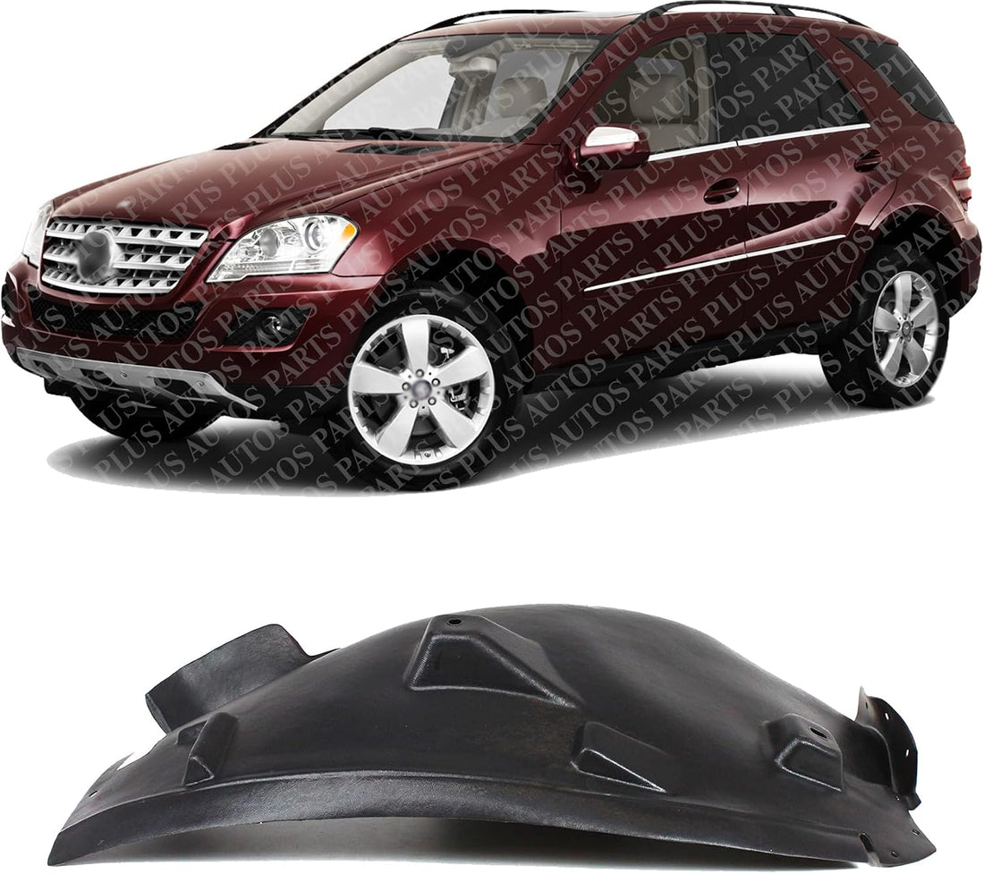 Front Fender Liner Rear Section Left Driver Side Direct Replacement Compatible With 2006-2011 Mercedes Benz ML-Class MB1248126 1648840922