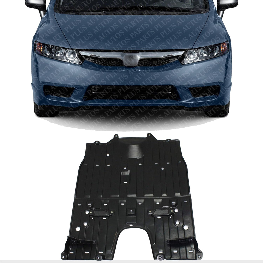 Front Engine Splash Shield Under Cover Direct Replacement Compatible with 2006-2011 Honda Civic HO1228135 74110SNCA00