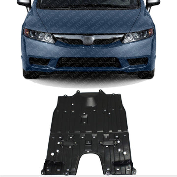 Front Engine Splash Shield Under Cover Direct Replacement Compatible with 2006-2011 Honda Civic HO1228135 74110SNCA00