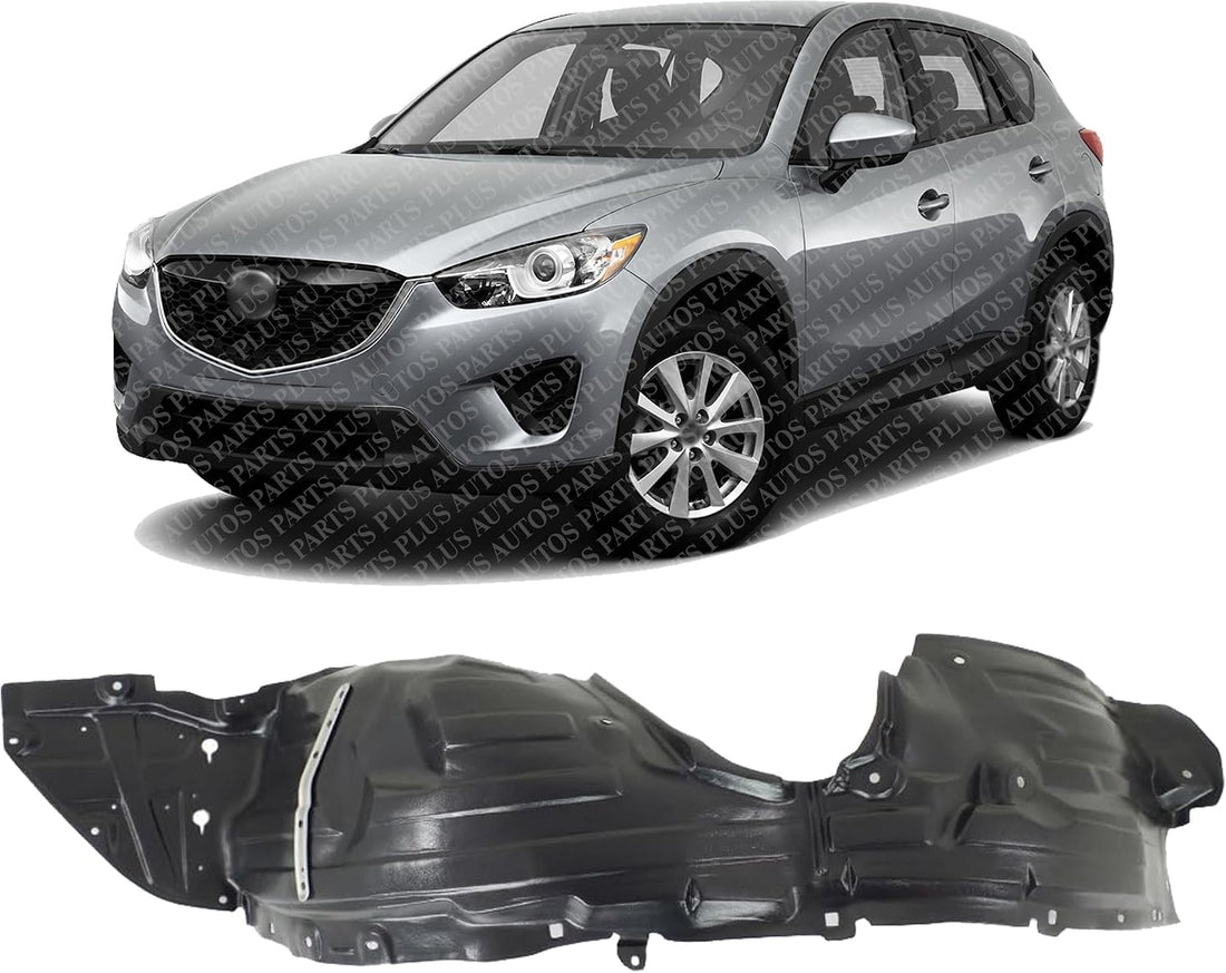 Front Fender Liner Left Driver Side Direct Replacement Compatible With 2013-2016 Mazda CX-5 MA1248142 KD5356140E