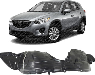Front Fender Liner Left Driver Side Direct Replacement Compatible With 2013-2016 Mazda CX-5 MA1248142 KD5356140E