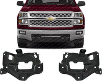 Set of 2 Front Bumper Inner Bracket Left Driver & Right Passenger Side Direct Replacement Compatible With 2014-2015 Chevrolet Silverado 1500 GM1067198 GM1066198 22944862 22944861