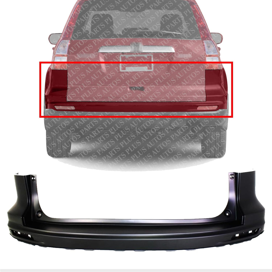 Front Bumper Upper Cover Primed Direct Replacement Compatible With 2010-2011 Honda CR-V HO1100263 04715SWAA80ZZ