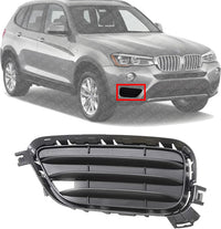 Front Bumper Outer Grille Right Passenger Side Direct Replacement Compatible With 2015-2017 BMW X3 BM1039174 51117338514