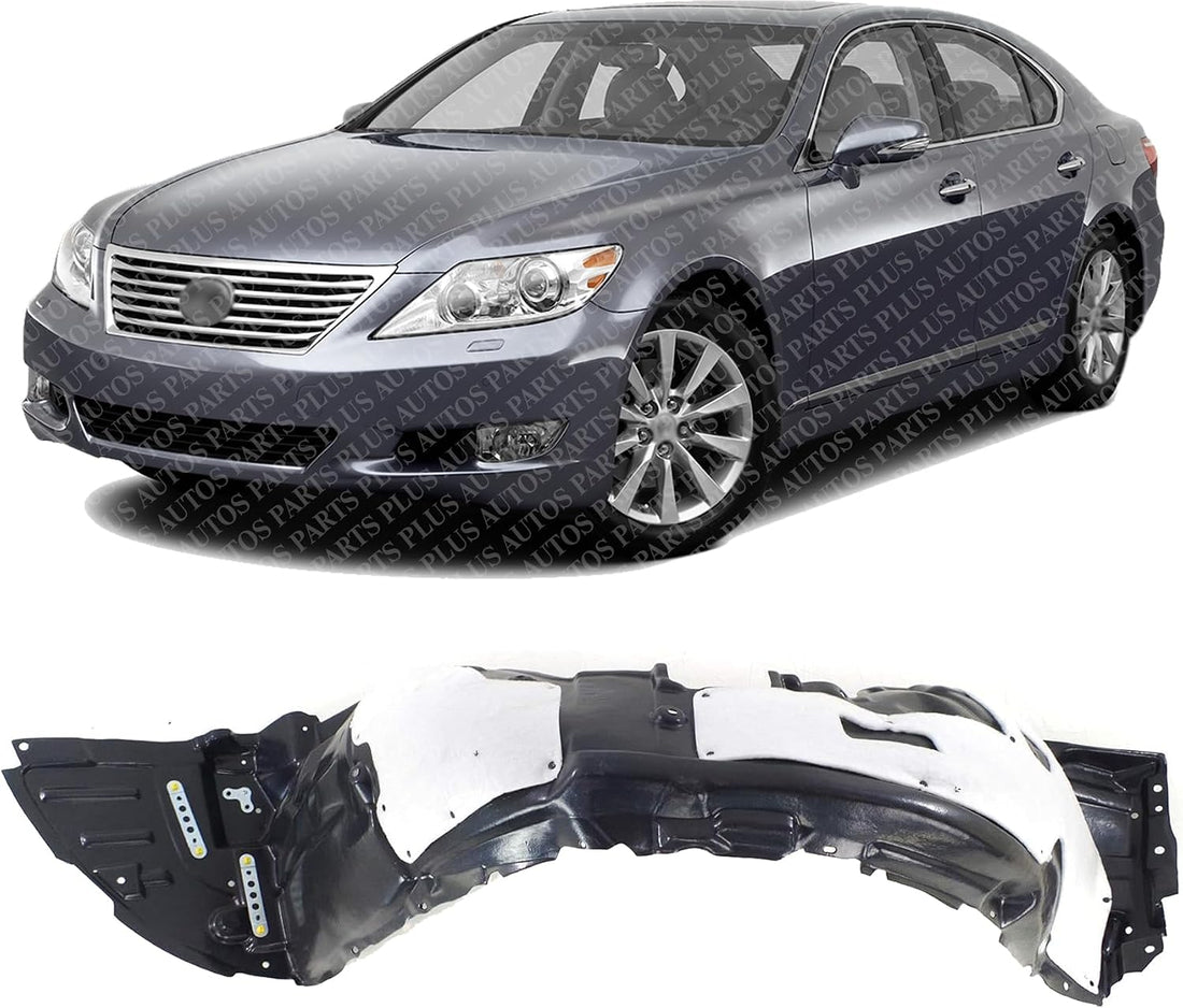 Front Fender Liner Left Driver Side Direct Replacement Compatible With 2013-2017 Lexus LS600h / LS460 LX1248131 5380650070