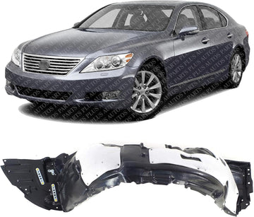 Front Fender Liner Left Driver Side Direct Replacement Compatible With 2013-2017 Lexus LS600h / LS460 LX1248131 5380650070