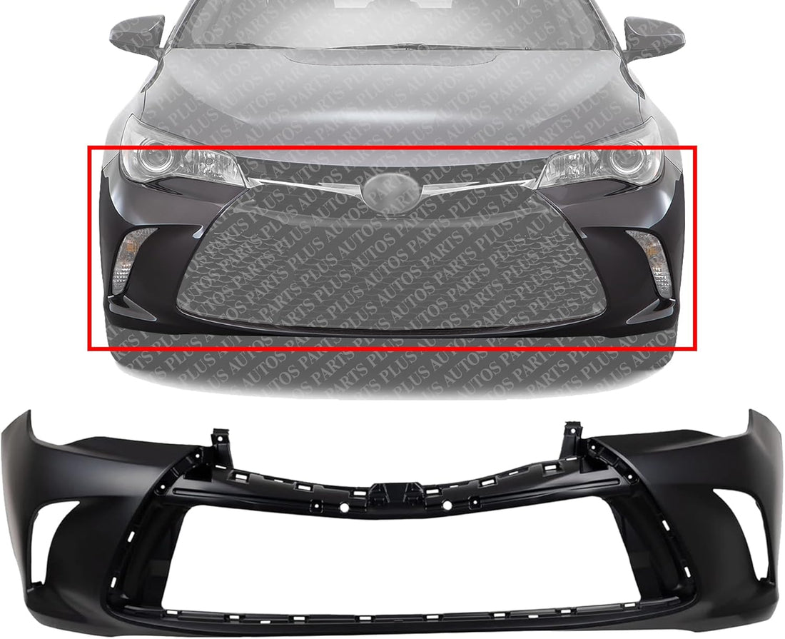 AUTOS PARTS PLUS Front Bumper Cover Primed Direct Replacement Compatible With 2015-2017 Toyota Camry TO1000409 5211907912