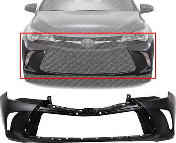 AUTOS PARTS PLUS Front Bumper Cover Primed Direct Replacement Compatible With 2015-2017 Toyota Camry TO1000409 5211907912
