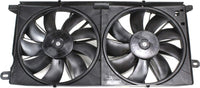 Front Radiator Cooling Dual Fan Shroud Assembly Plastic Direct Replacement Compatible with 2000-2005 Buick Lesabre/Pontiac Bonneville GM3115119 12487606