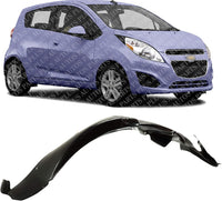 Front Fender Liner Right Passenger Side Direct Replacement Compatible With 2013-2015 Chevrolet Spark GM1249299 95238349