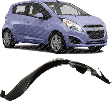 Front Fender Liner Right Passenger Side Direct Replacement Compatible With 2013-2015 Chevrolet Spark GM1249299 95238349